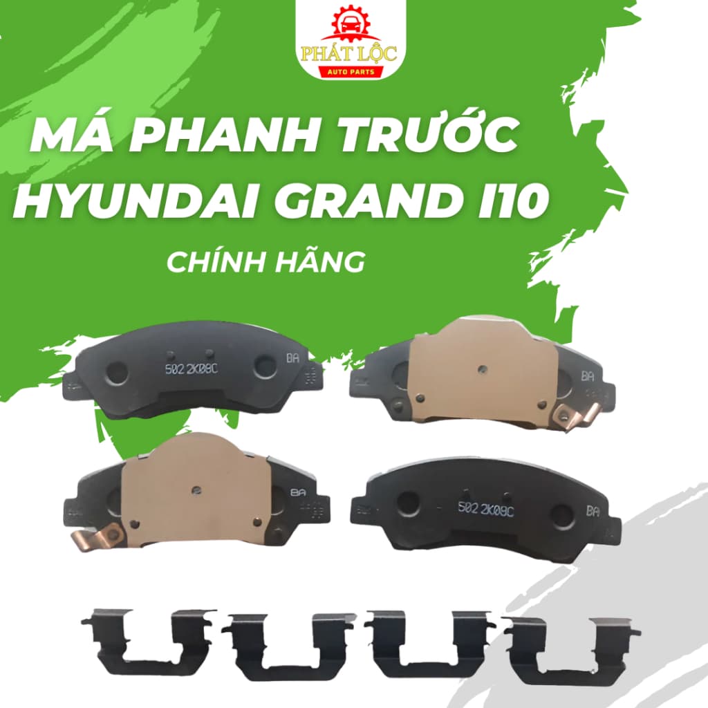 Má phanh trước phù hợp với  Grand I10 2014-2022 ( Hàng chính hãng) - ảnh 2