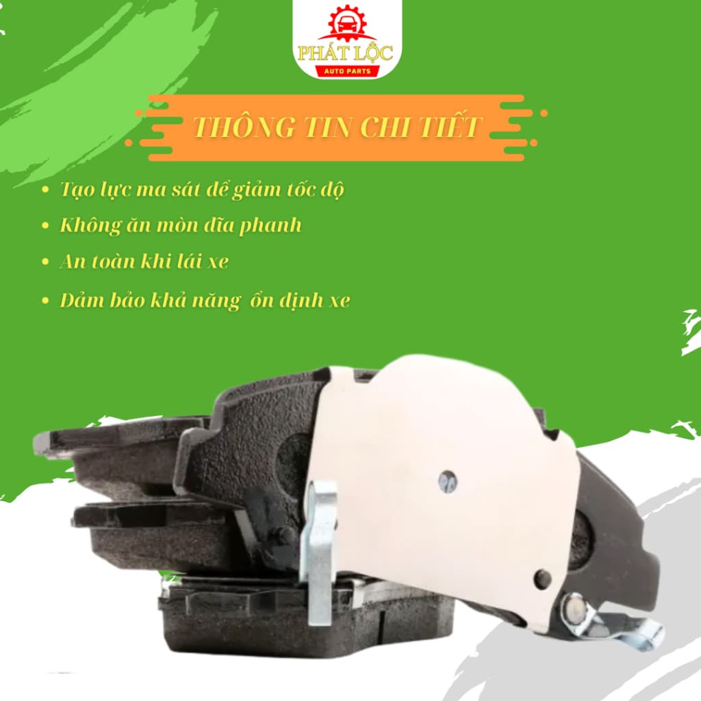 Má phanh trước phù hợp với  Grand I10 2014-2022 ( Hàng chính hãng) - ảnh 3
