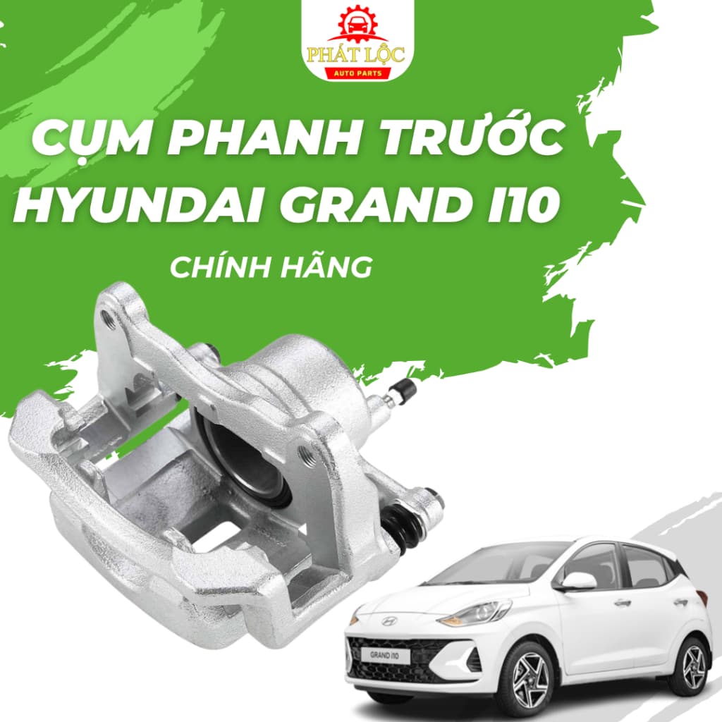 Cụm gông phanh trước Grand I10 2014-2022 ( Hyundia chính hãng)