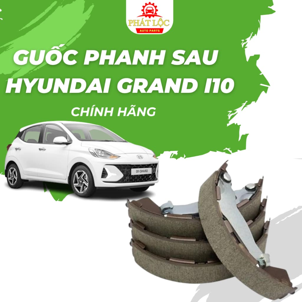 Guốc phanh sau Grand I10 2014-2022( Hyundai chính hãng )