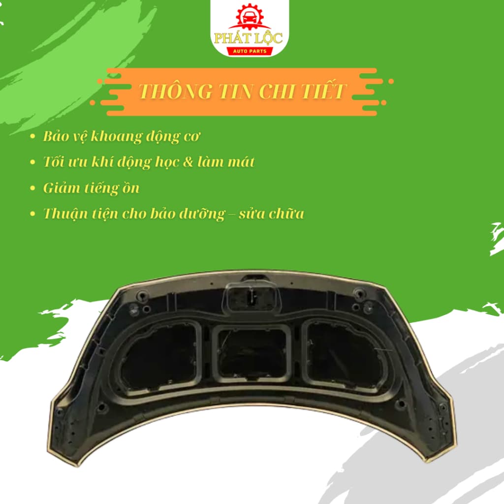 Nắp capo Grand I10 2014-2022 ( Hyundai chính hãng) - ảnh 3