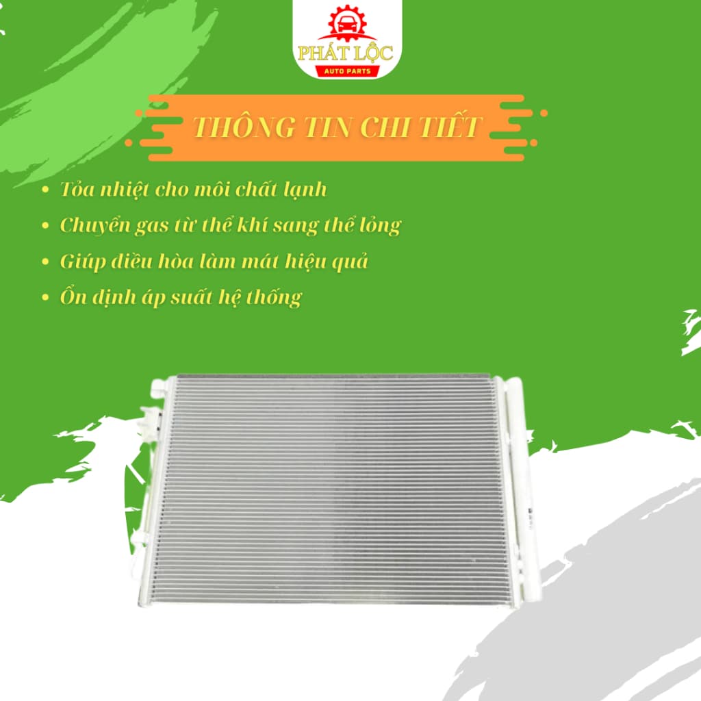 Giàn nóng, dàn nóng Grand I10 2014-2022 ( Hyundai chính hãng) - ảnh 3