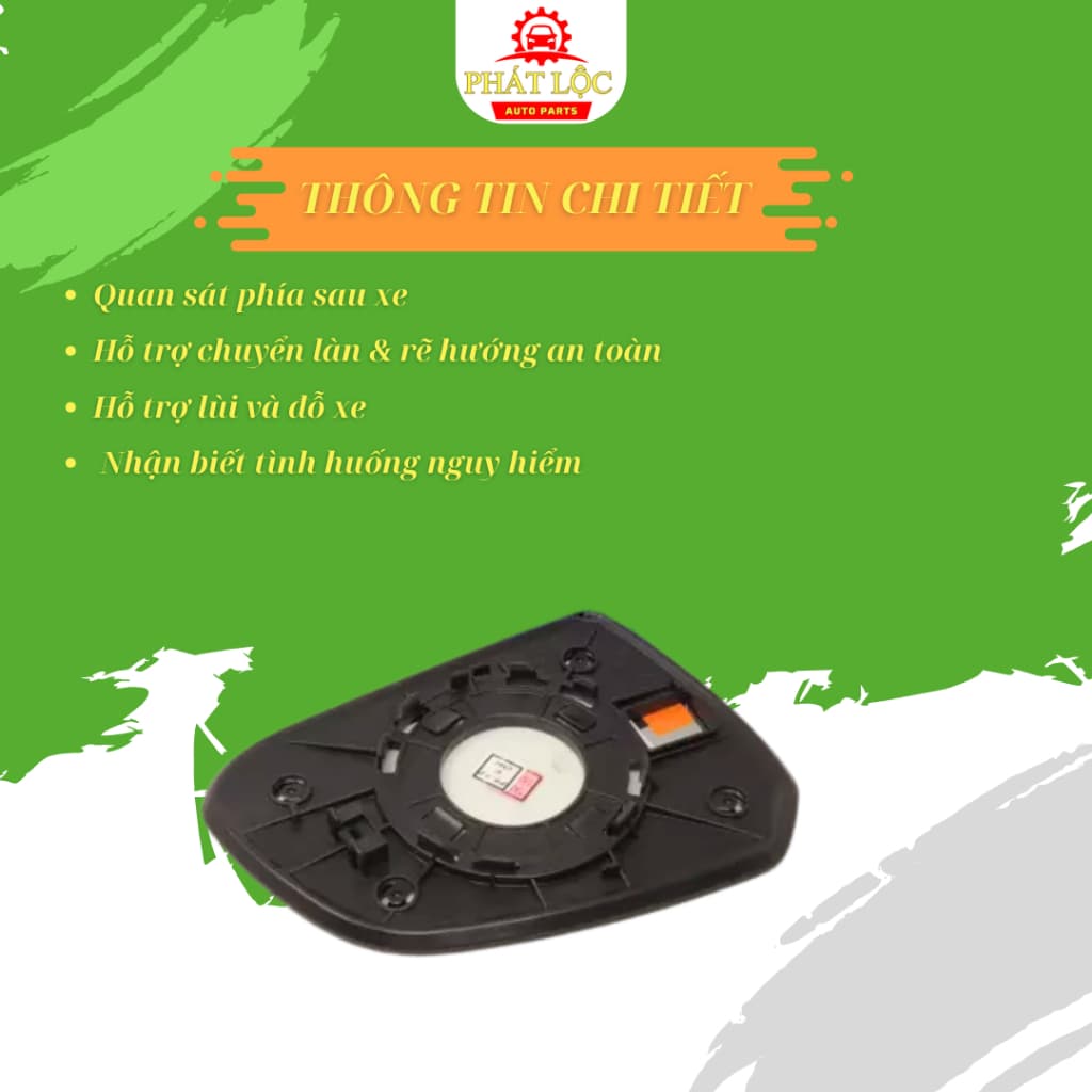 Mặt gương chiếu hậu Grand I10 2014-2021 ( Hyundai chính hãng) - ảnh 3