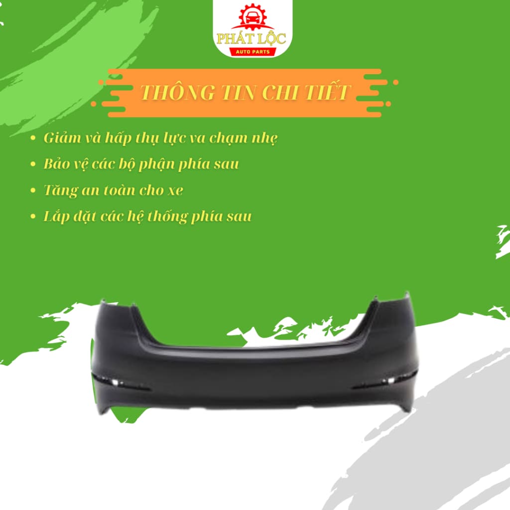 Cản sau, ba đờ xốc sau Grand I10 2014-2021 ( Hyundai chính hãng) - ảnh 3