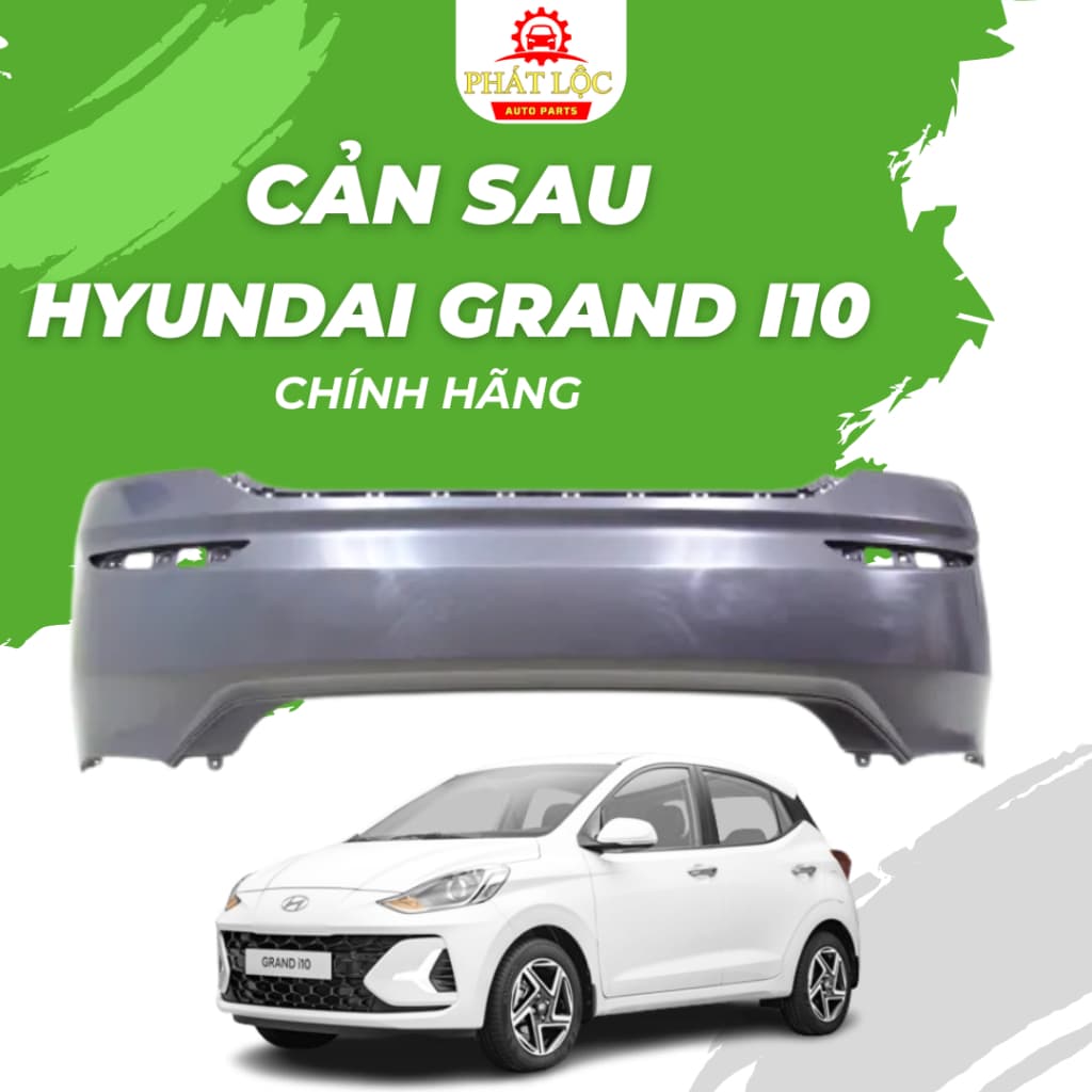 Cản sau, ba đờ xốc sau Grand I10 2014-2021 ( Hyundai chính hãng)