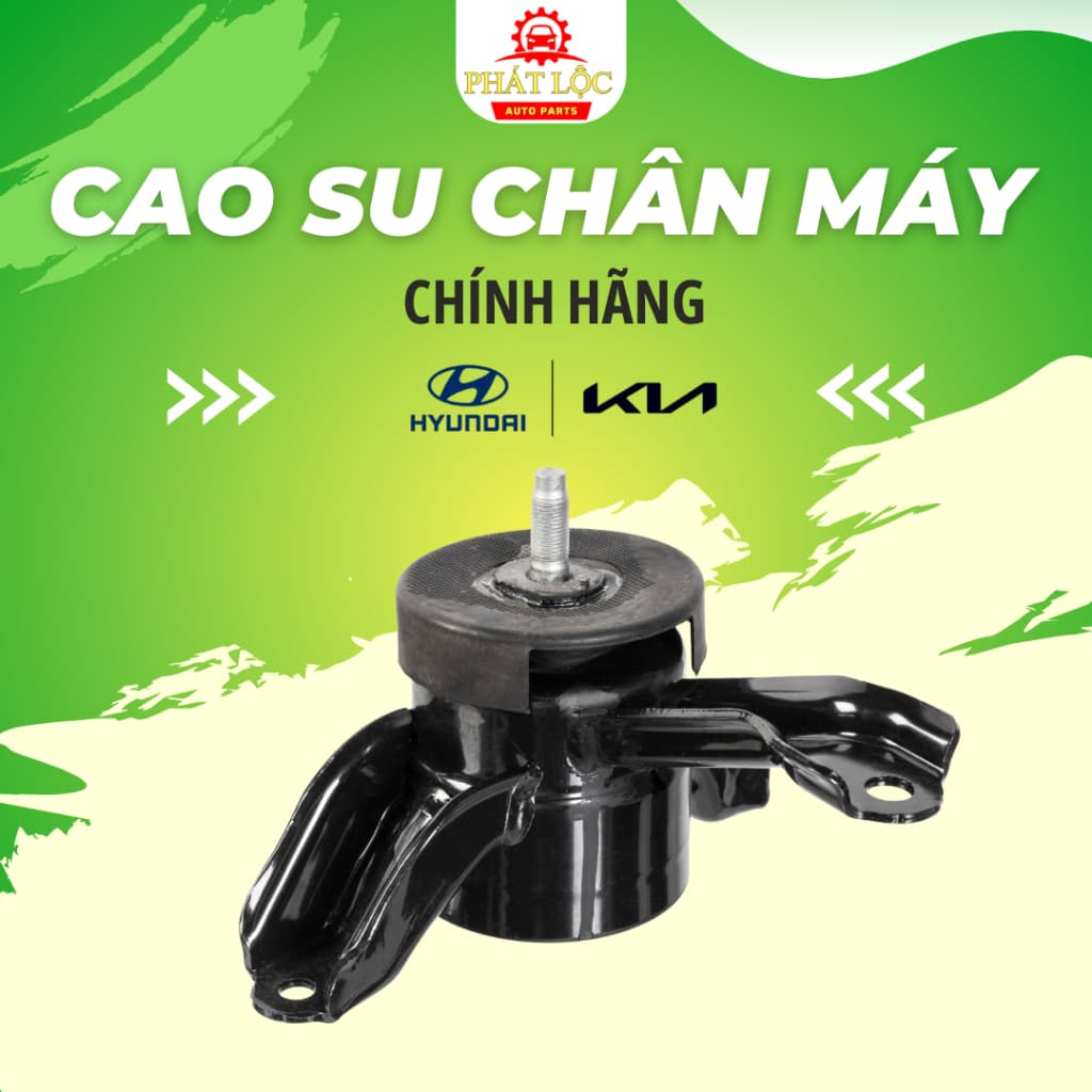 Cao su chân máy, chân máy số 8 thanh giằng, chân hộp số Accent 2018-2023 ( Hyundai chính hãng) - ảnh 2